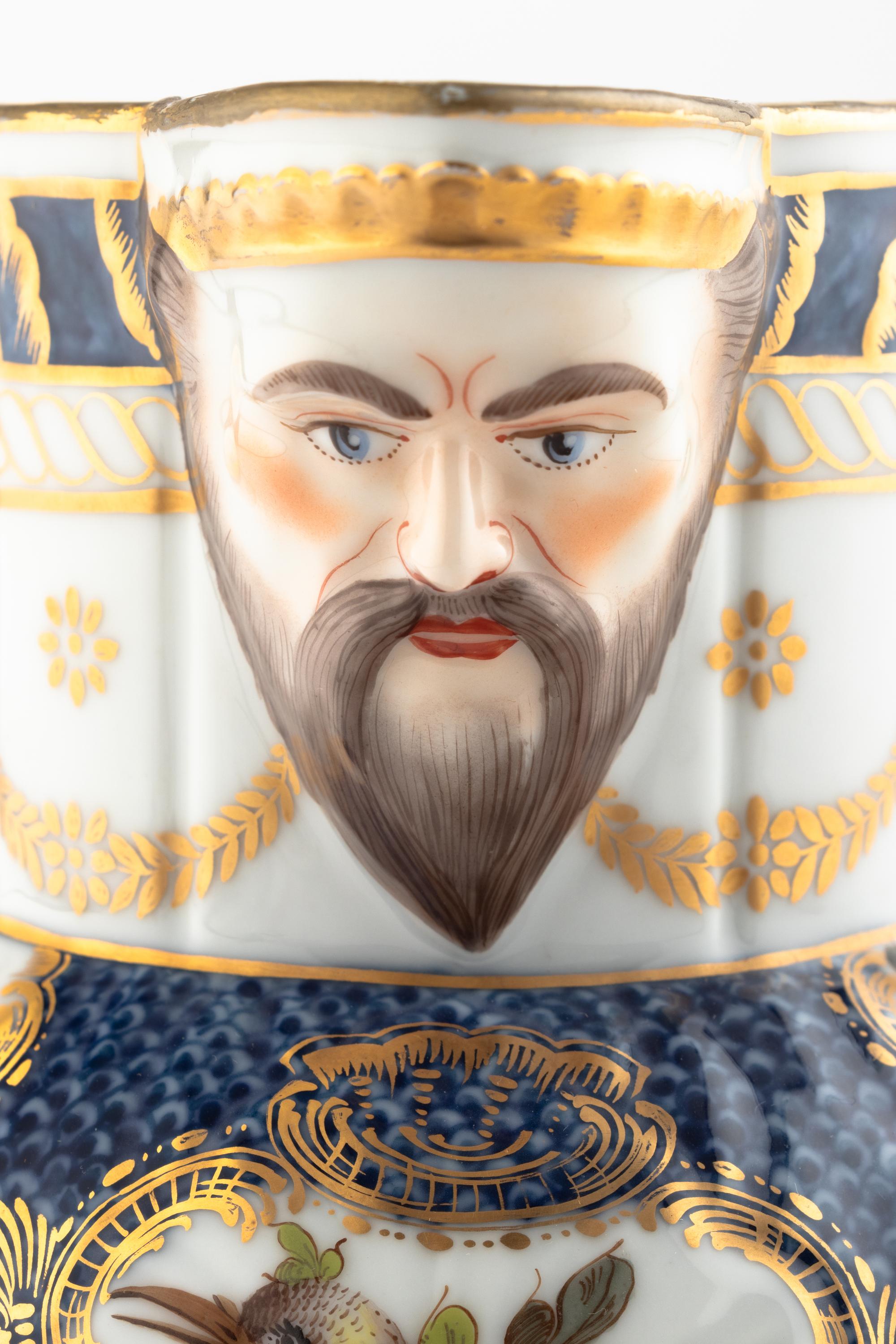A Samson Porcelain Worcester-Style Pitcher
