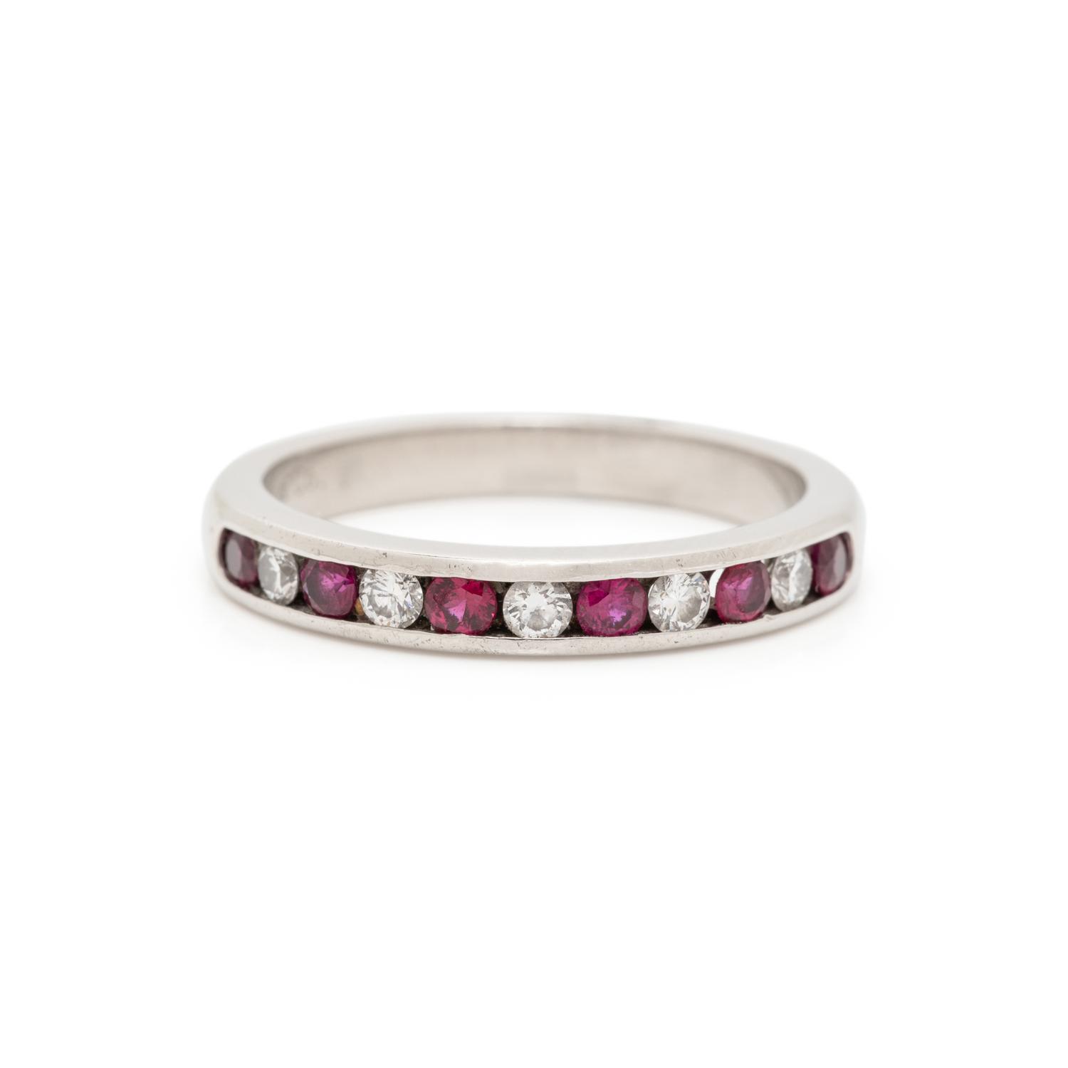 TIFFANY & CO., DIAMOND AND RUBY BAND