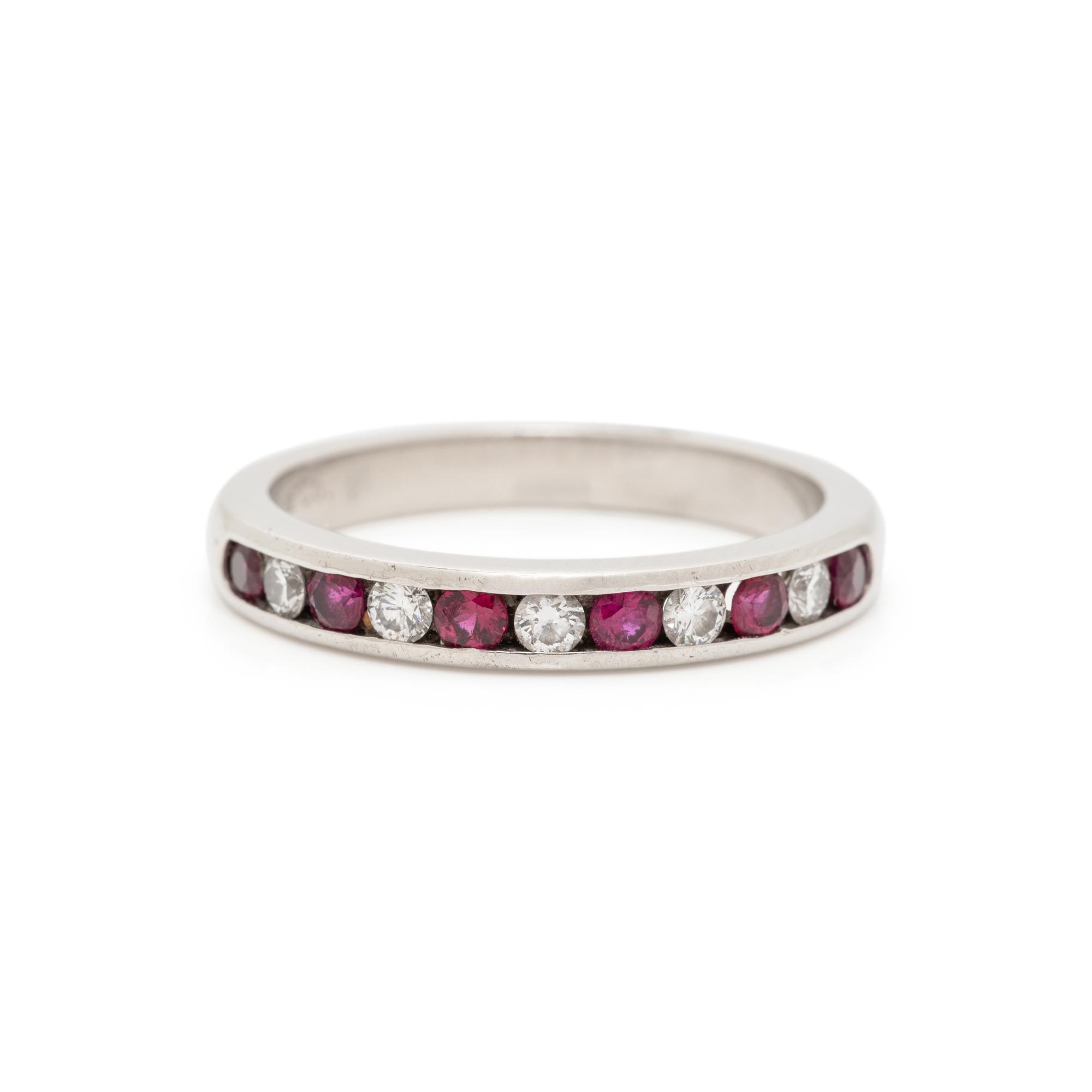 TIFFANY & CO., DIAMOND AND RUBY BAND