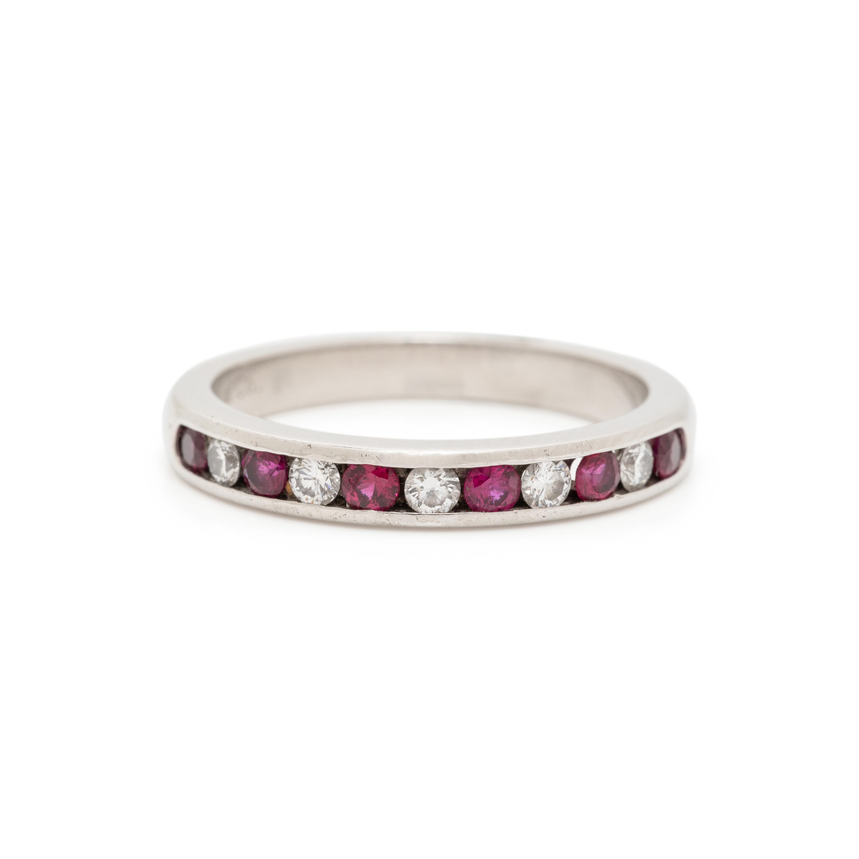 TIFFANY & CO., DIAMOND AND RUBY BAND