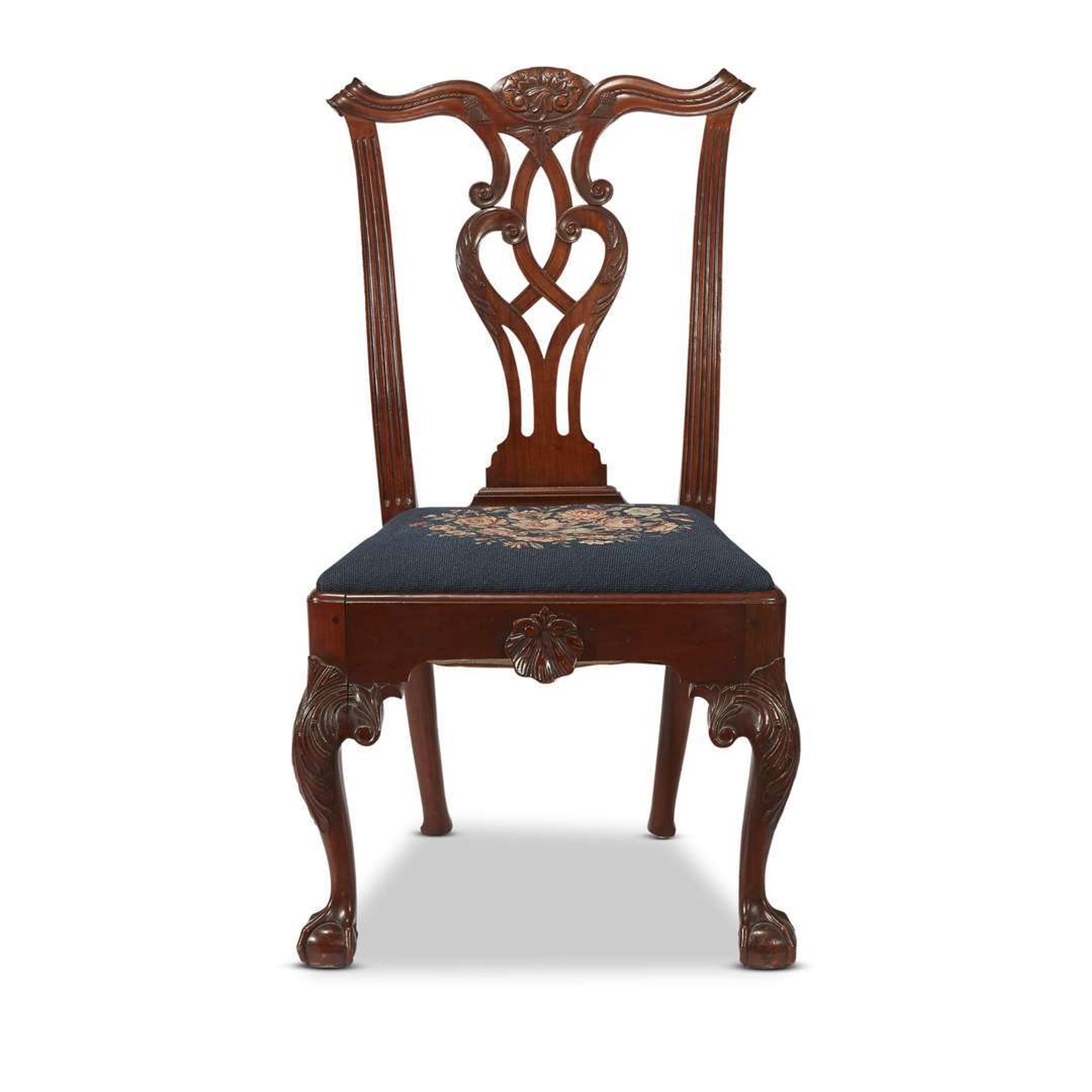 Chippendale carved mahogany side chair Philadelphia, PA, circa 1780