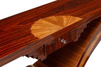 A Pair of Art Deco Style Various Woods Console Tables