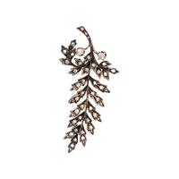 DIAMOND LEAF BROOCH