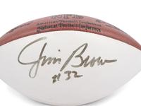 A Jim Brown Signed Autograph Football (Beckett Authentication Services),
