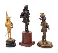 Three Continental Bronze Figures