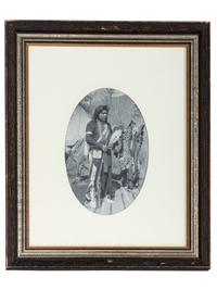 [NATIVE AMERICANS]. A group of photographs and prints of Native American subjects, highlighted by cabinet card of Oglala Lakota Chief Low Dog.