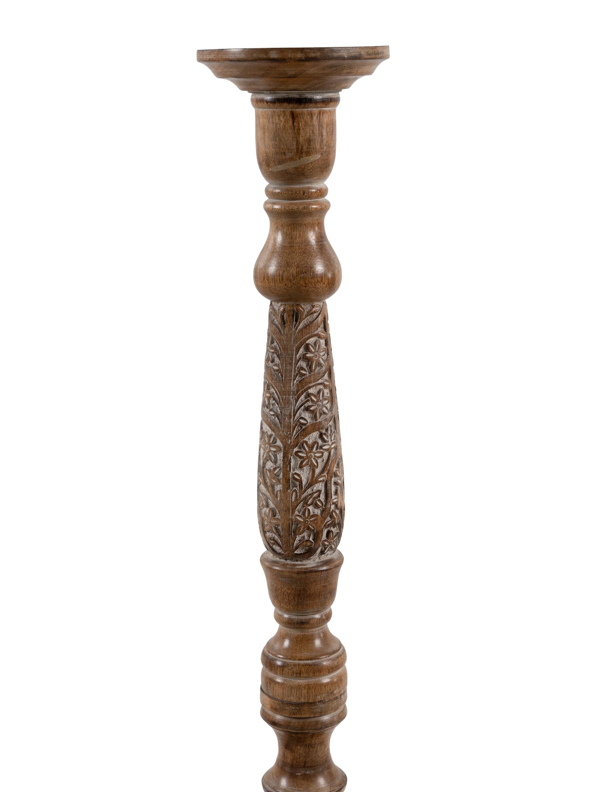 A Pair of Italian Wood Pricket Sticks