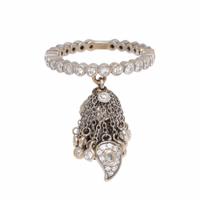 Coomi, White Gold and Diamond Charm Ring