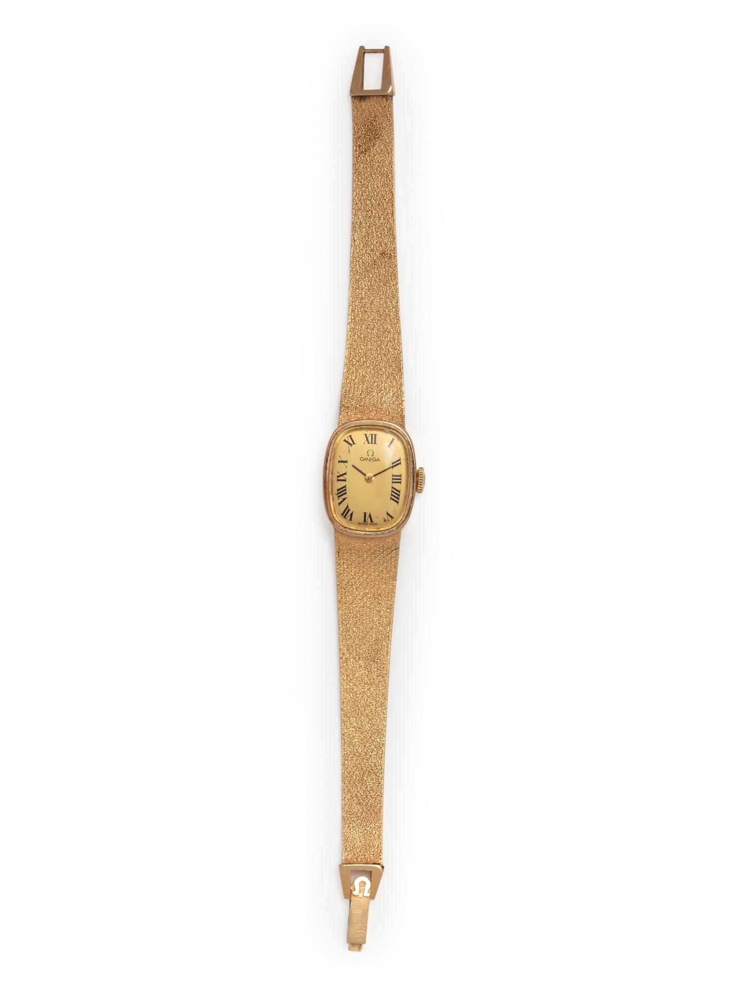 OMEGA, 14K YELLOW GOLD WRISTWATCH