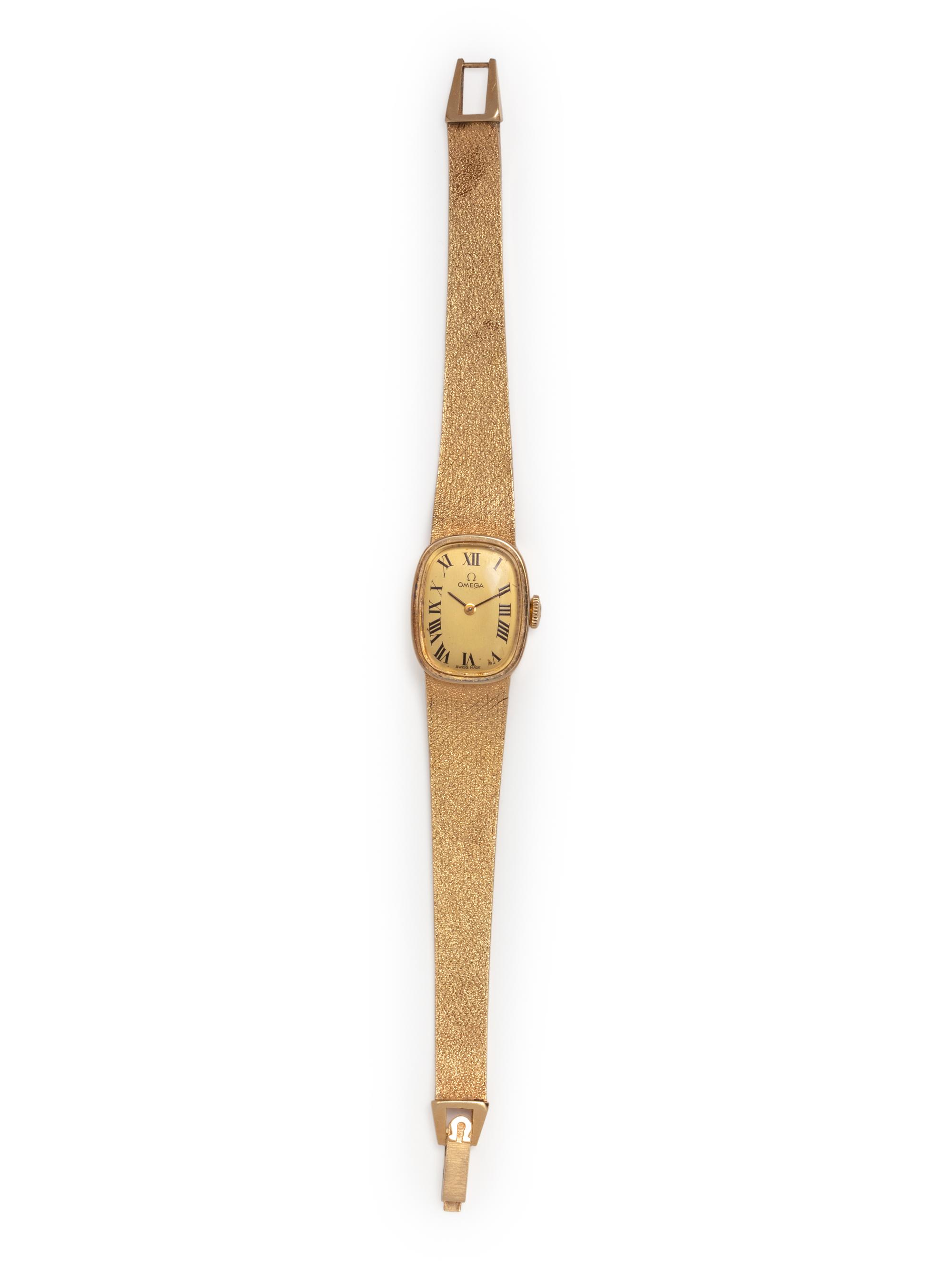OMEGA, 14K YELLOW GOLD WRISTWATCH