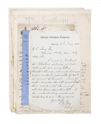 (CHICAGO DAILY NEWS) Archive of coorespondence from Melville Elijiah Stone, 60 items total.
