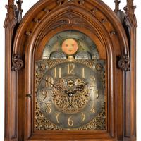 A Herschede Gothic Revival Tube-Striking Tall Case Clock
