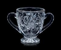 A Group of Eleven Cut and Molded Glass Serving Articles