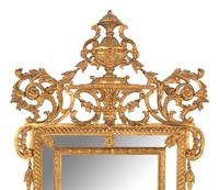 A Pair of Louis XVI Style Giltwood Mirrors