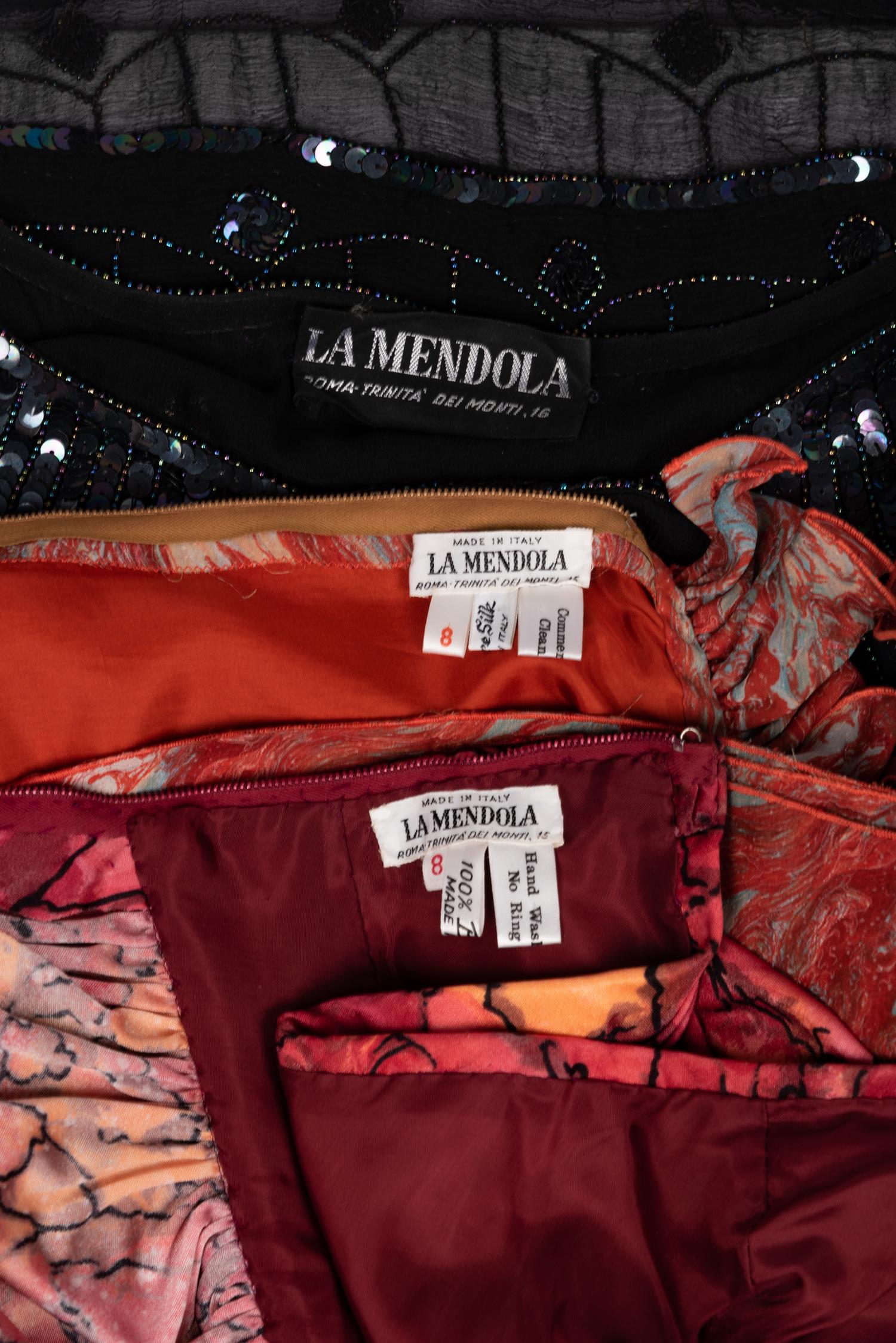 Three La Mendola Dresses and Press / Photo Archive, 1960-80s