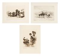 Three Works: Oasis of Seven Palms, Calif-, Palm Springs and Palm Canyon near Palm Springs
