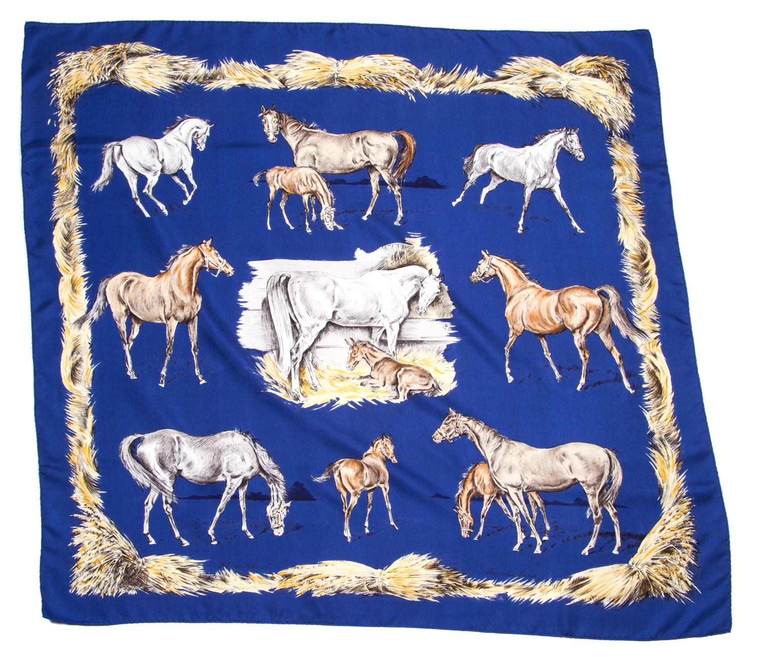 An Hermes 90cm Silk Scarf, 36" x 36".
