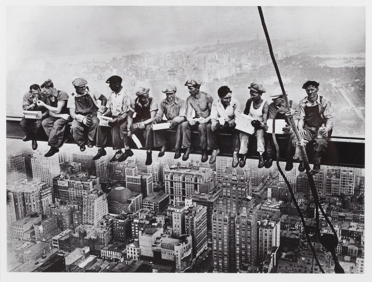 Charles C. Ebbets, (American, 1905-1978), Construction Workers Lunching on a Crossbeam, 1932