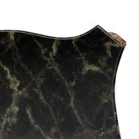 A Pair of Gilt Iron and Faux Marble-Top Console Tables