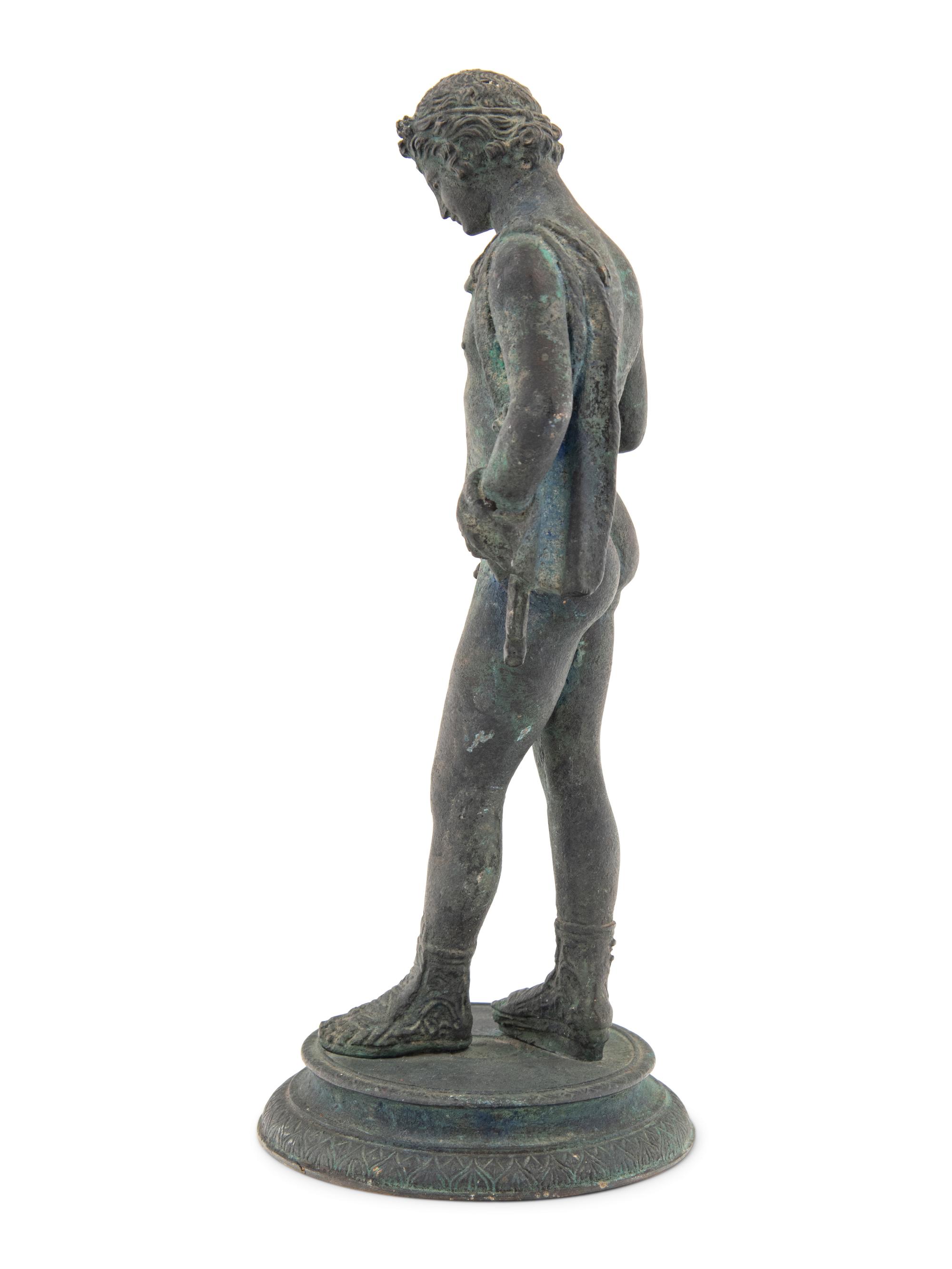 A Grand Tour Bronze Figure of Narcissus