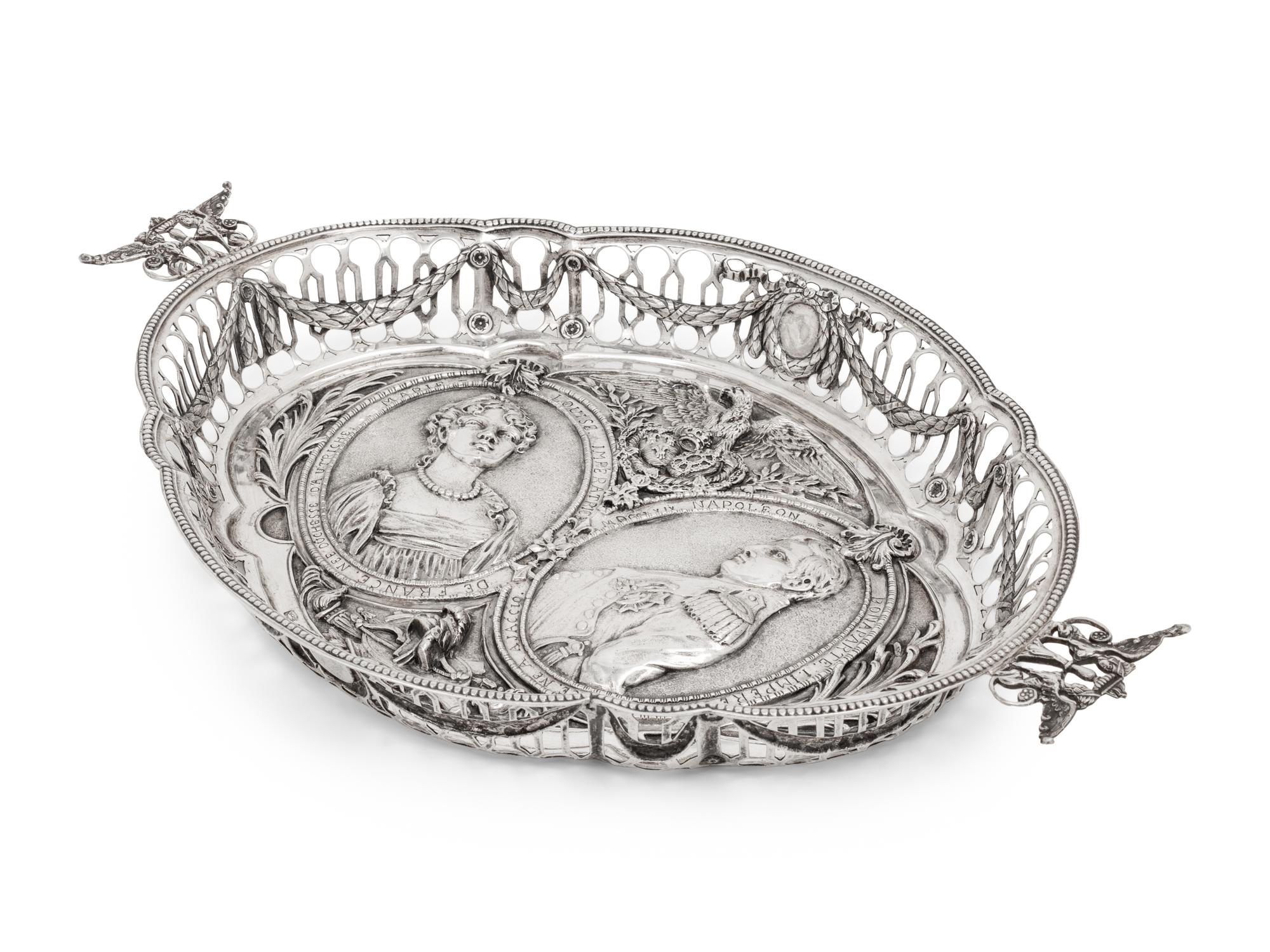 A Continental Silver Centerpiece Basket