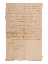 [ENSLAVEMENT]. Indenture related to an important VA Circuit Superior Court freedom suit, 1819.