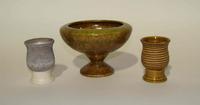 A Group of Fifteen Haeger Pottery Vases Height of tallest 8 inches.