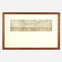 [Pennsylvania] Logan, James Land Patent, signed