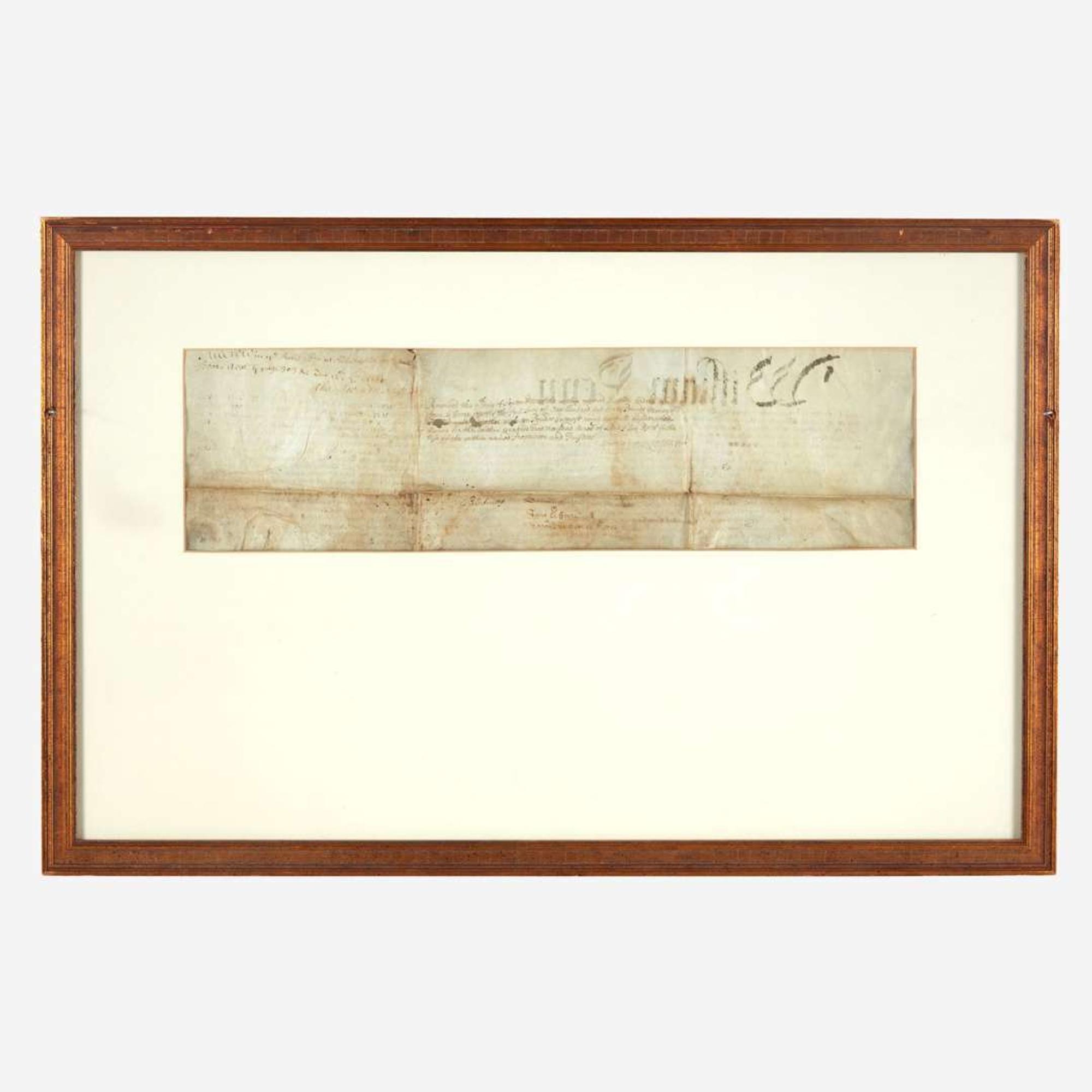 [Pennsylvania] Logan, James Land Patent, signed