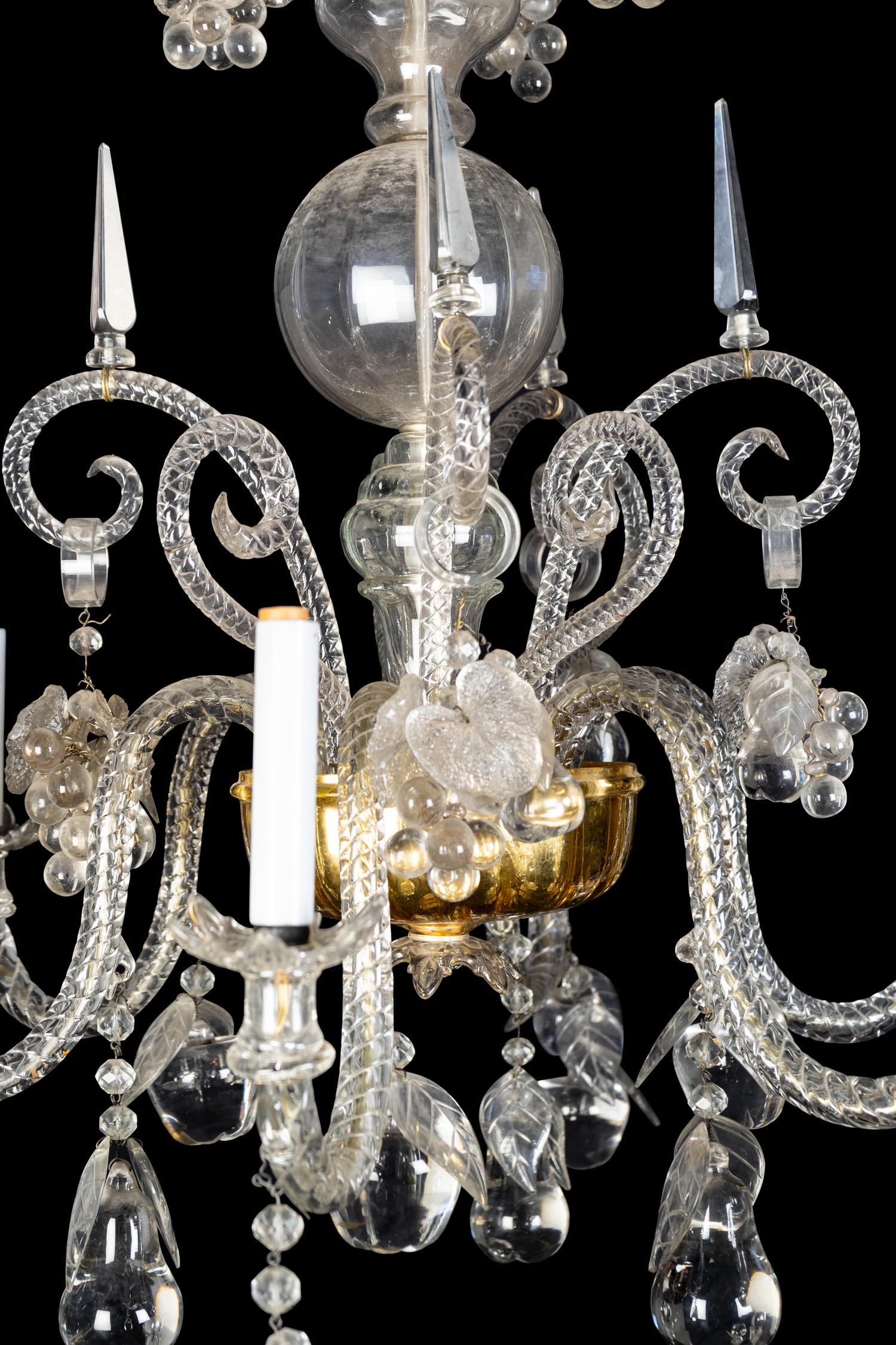A Venetian Glass Chandelier