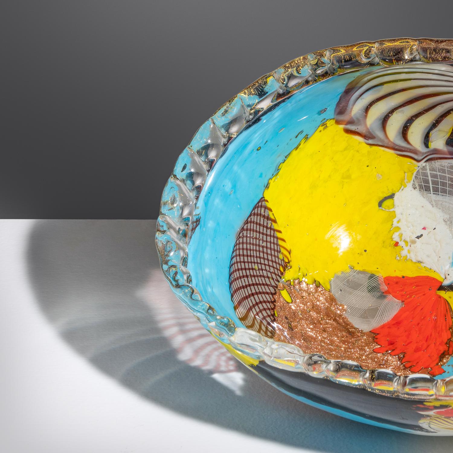 Oriente Bowl, model 5026, c. 1952 Aureliano Toso, Italy