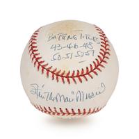 A Group of Stan Musial Signed Autograph Items Including a Limited Stat Baseball and John F. Kennedy Photograph (Beckett Authentication Services Certified),