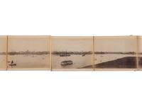 [EARLY PHOTOGRAPHY] -- [JAPAN]. 8-panel albumen photograph panorama of Nagasaki, Japan.