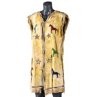 Sioux Beaded Hide Tunic, Pictorial
