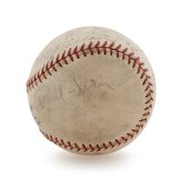 A 1954 Cleveland Indians Partial Team Signed Baseball