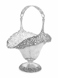 An American Silver Flower Basket