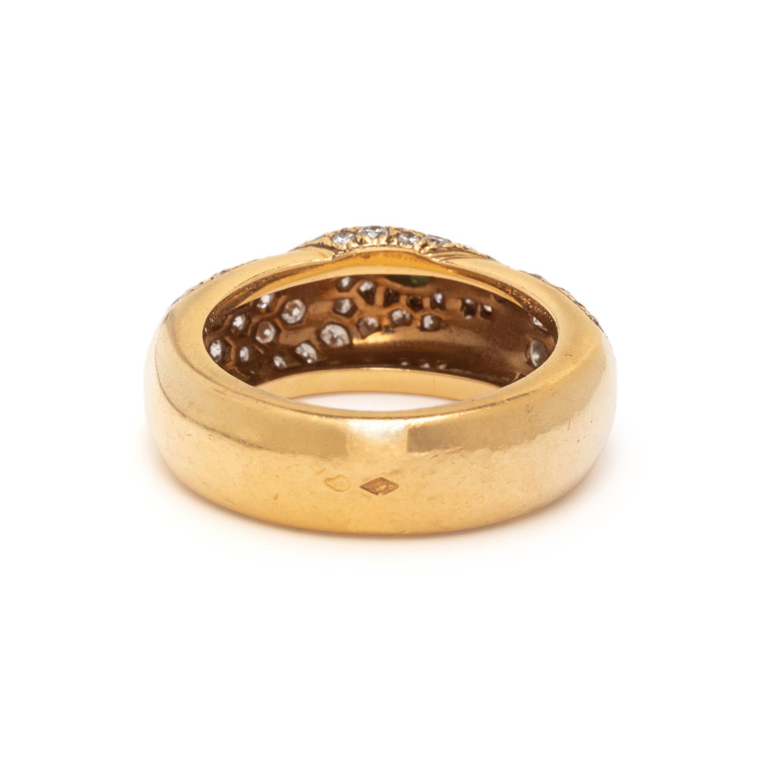 CARTIER, YELLOW GOLD AND DIAMOND 'PANTHÈRE DE CARTIER' RING