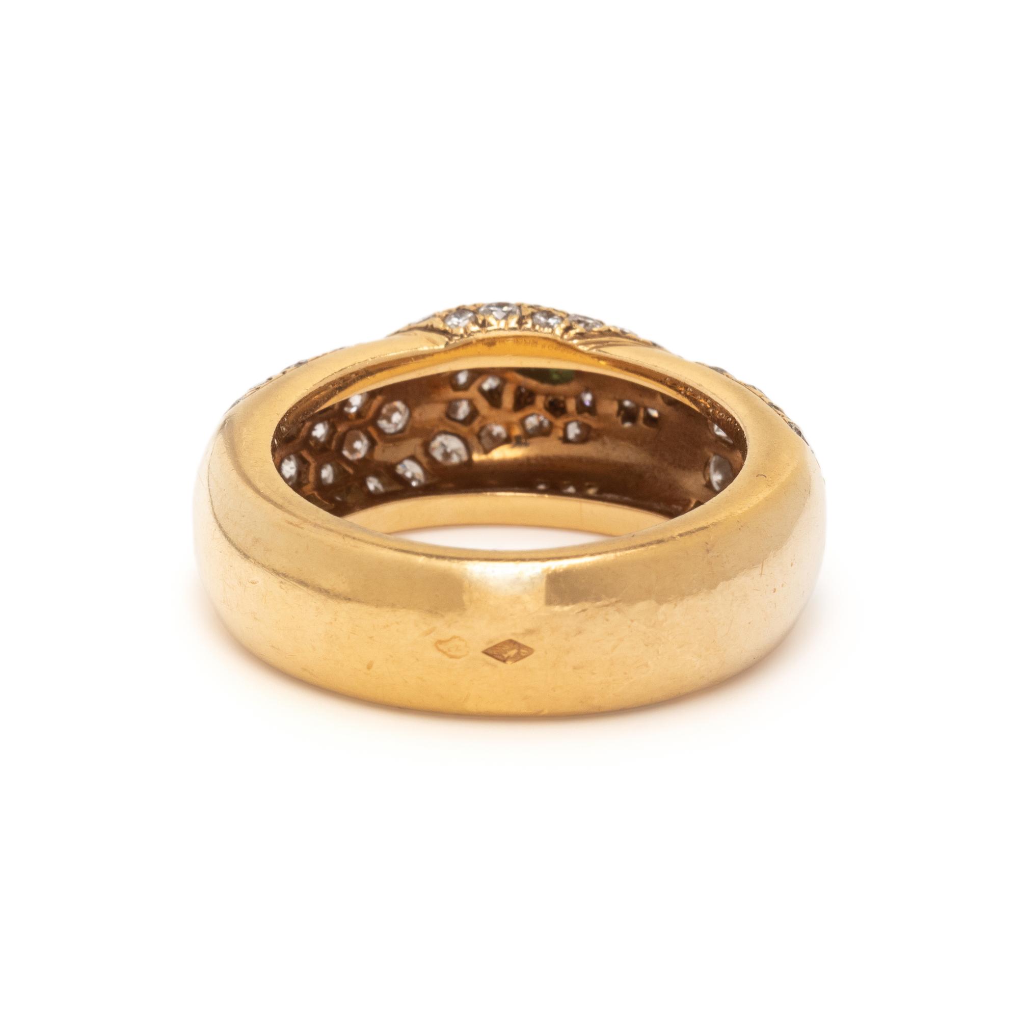 CARTIER, YELLOW GOLD AND DIAMOND 'PANTHÈRE DE CARTIER' RING