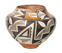 Acoma Polychrome Jar Height 11 1/2 x width 13 inches — Late 19th/Early 20th Century