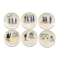 A Group of Six Sarreguemines Ceramic Plates