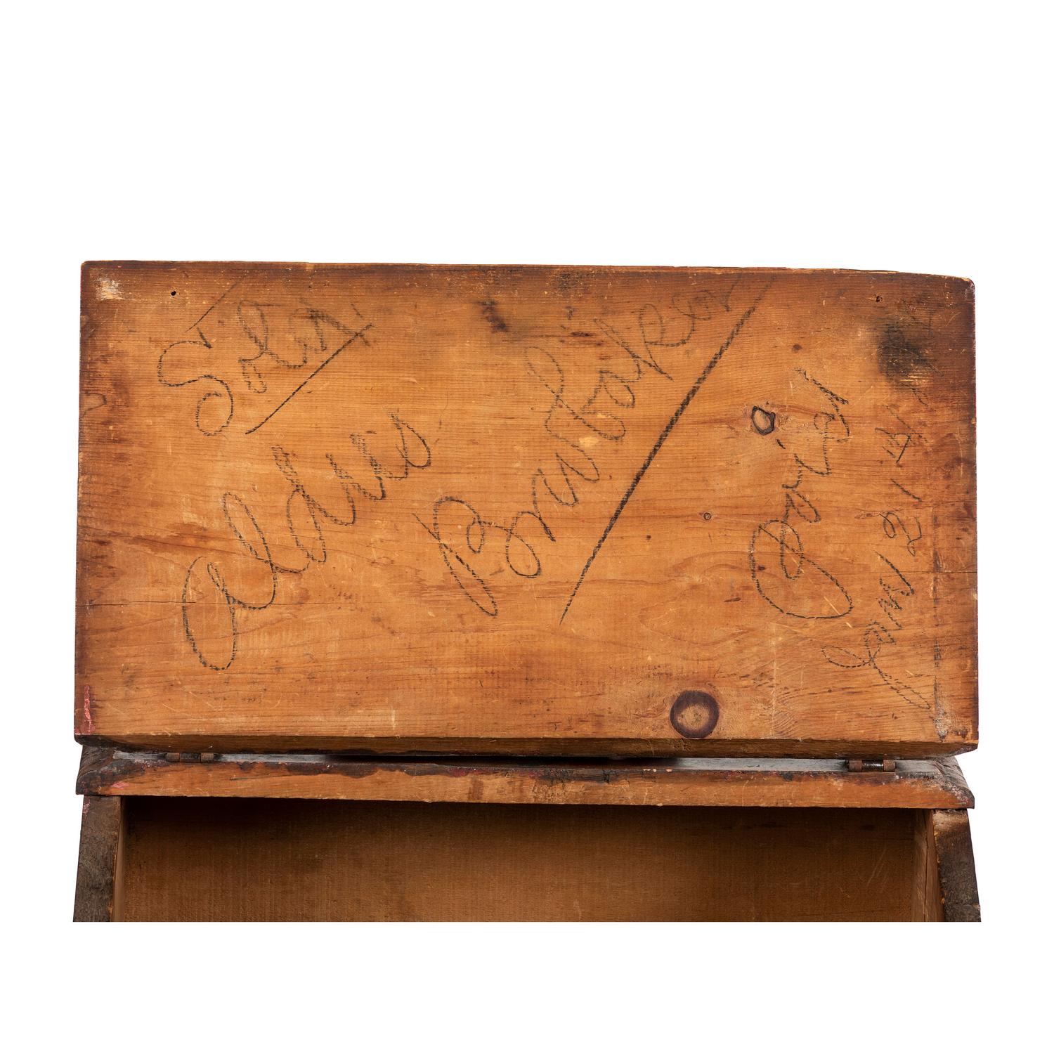 A Capital Coffee Painted Wood Store Bin