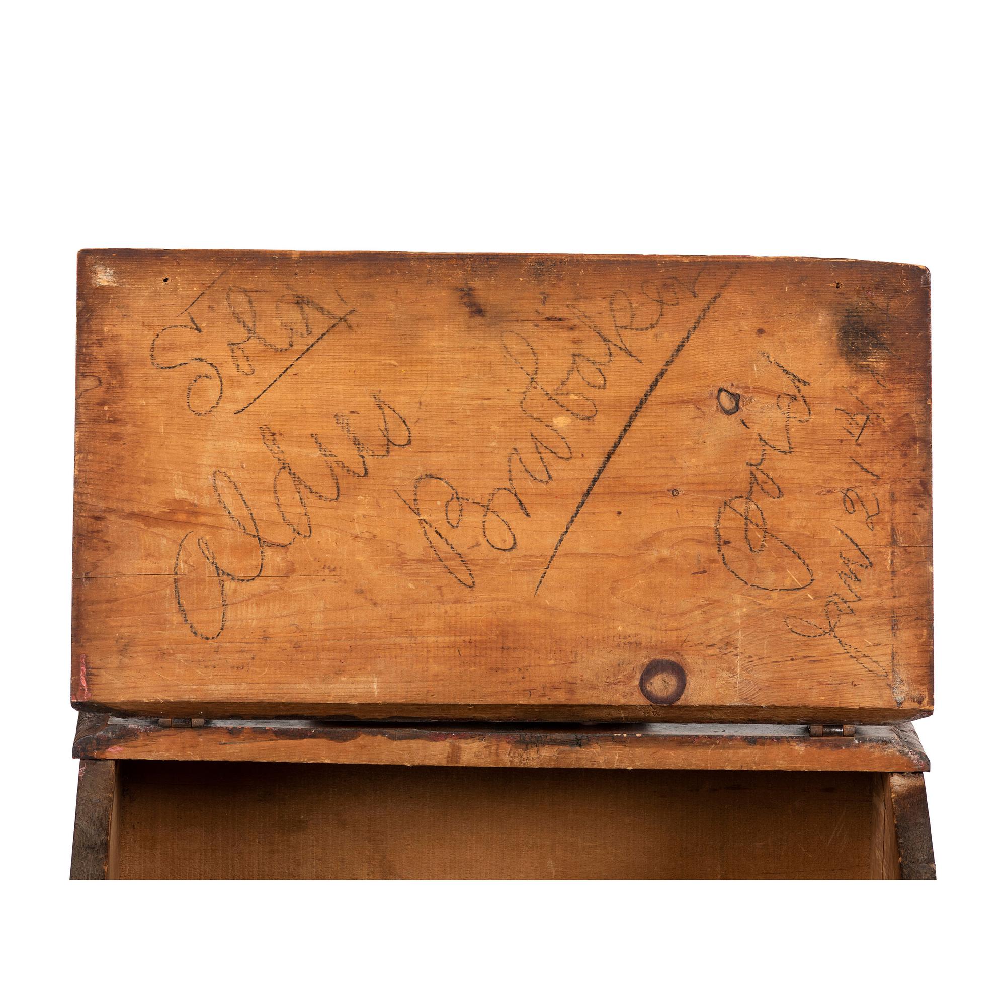 A Capital Coffee Painted Wood Store Bin