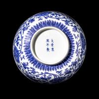 A Chinese Blue and White Porcelain 'Lotus' Bowl