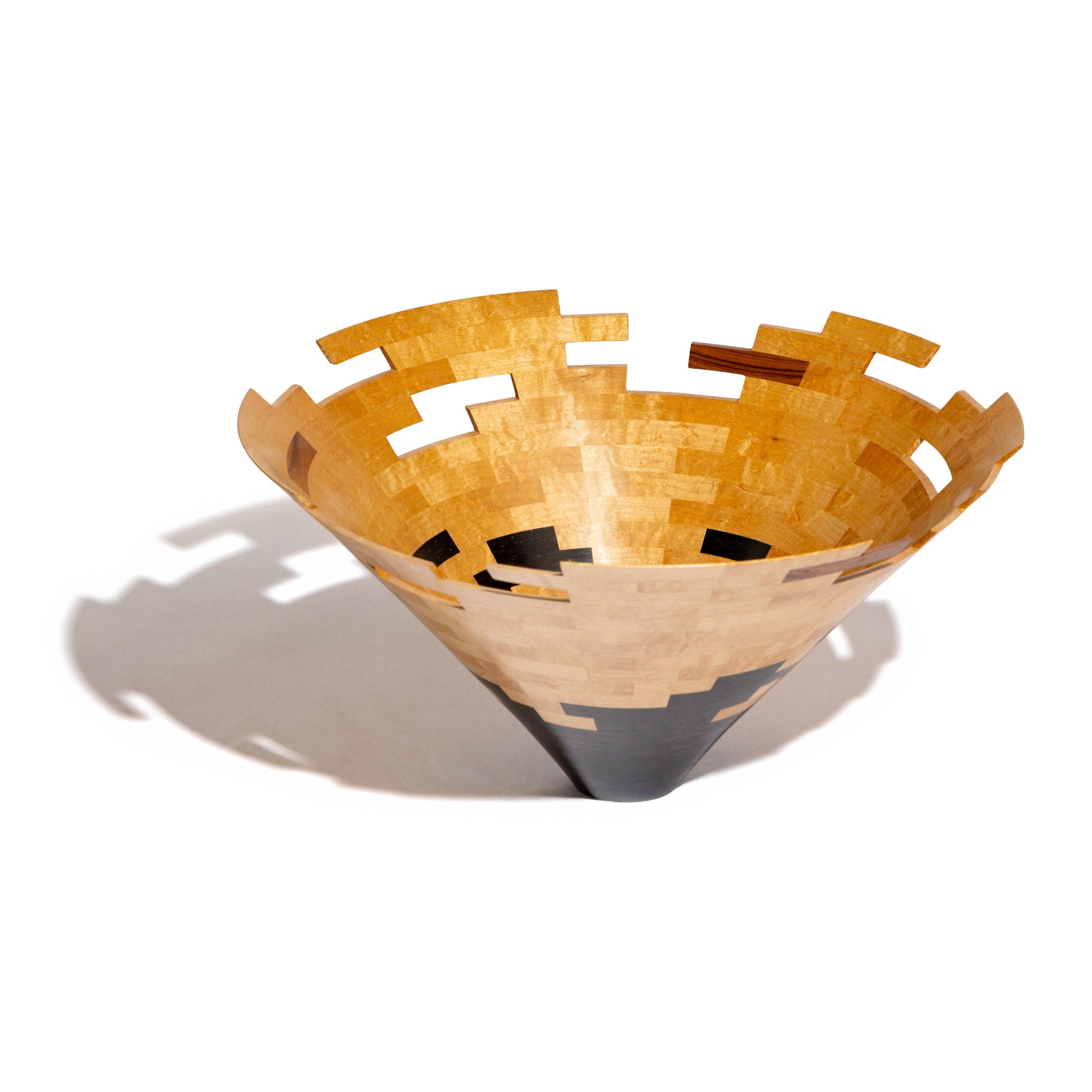 Mapleweave Bowl, Carved Conic Series