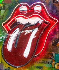 72" Neon Rolling Stones Tongue