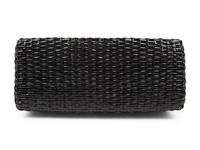 Chanel Black Leather & Basket Weave Bag, 1997-1999