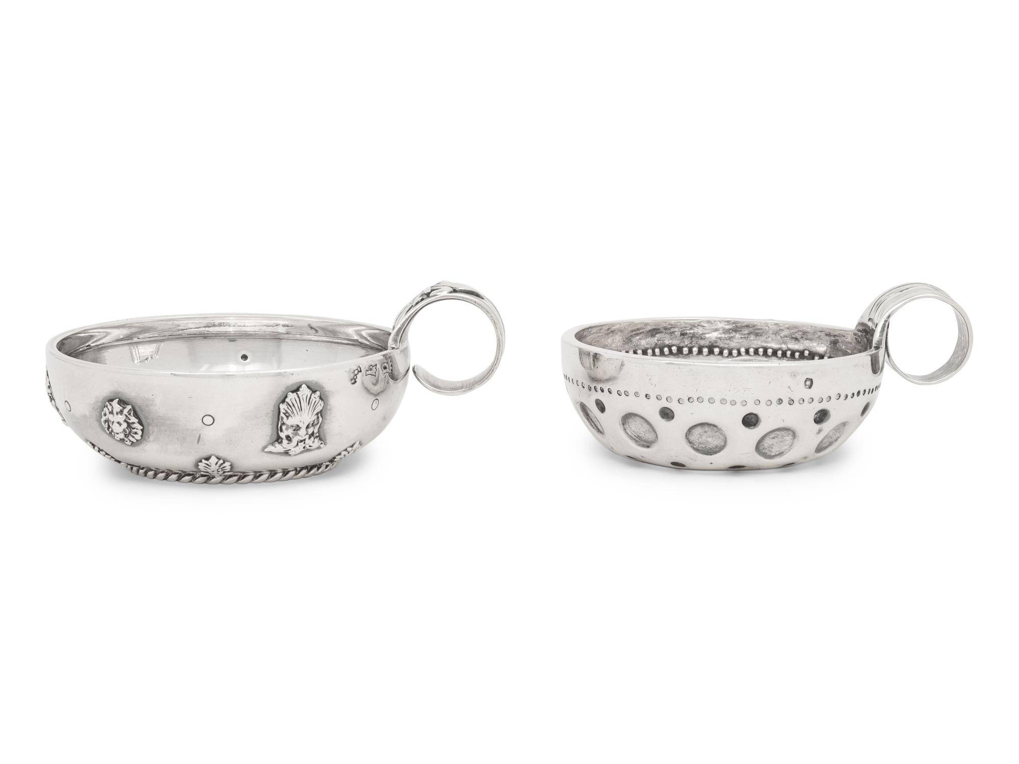 Two French Silver Tastevins