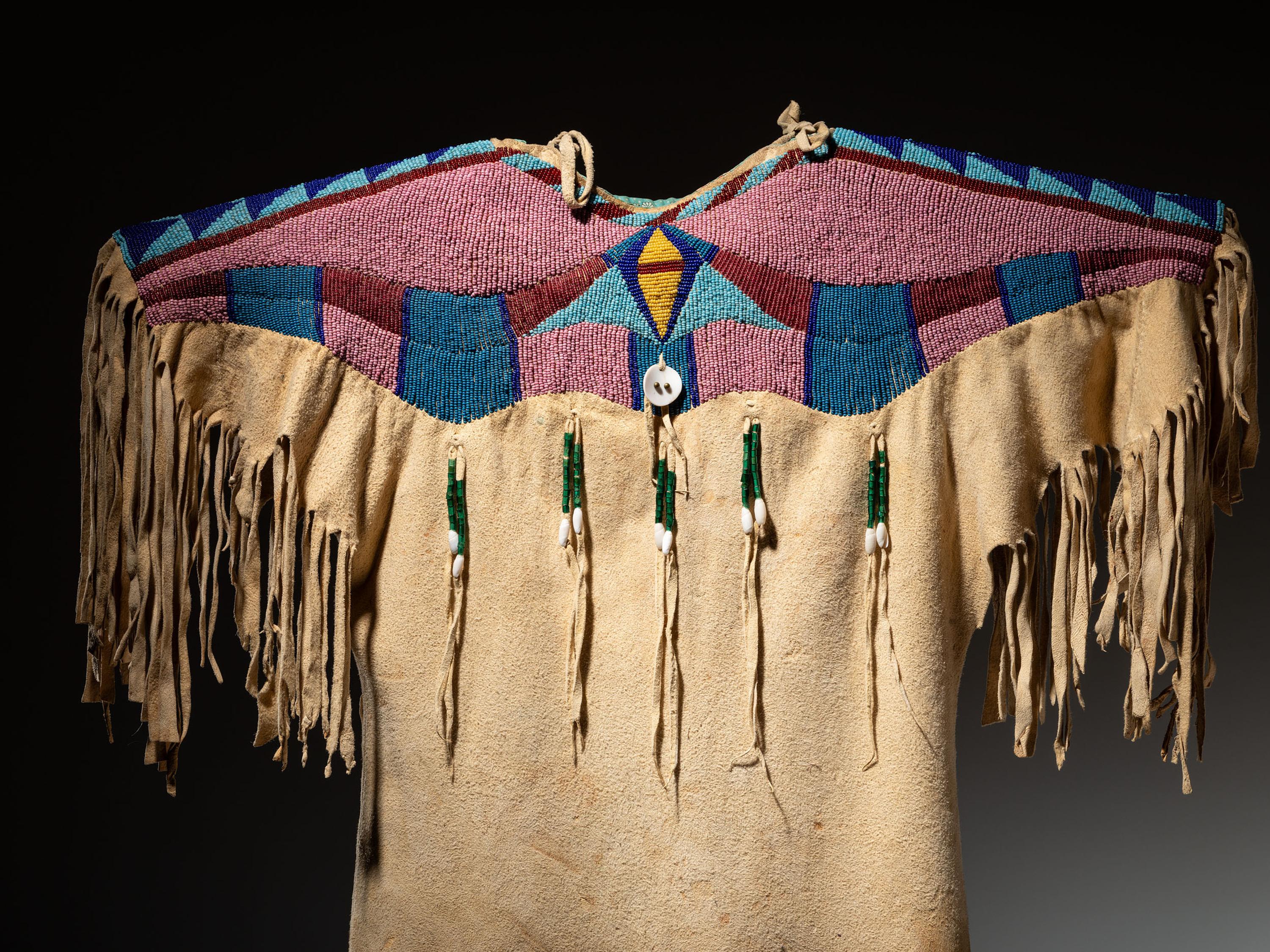 Plateau Girl's Beaded Hide Dress