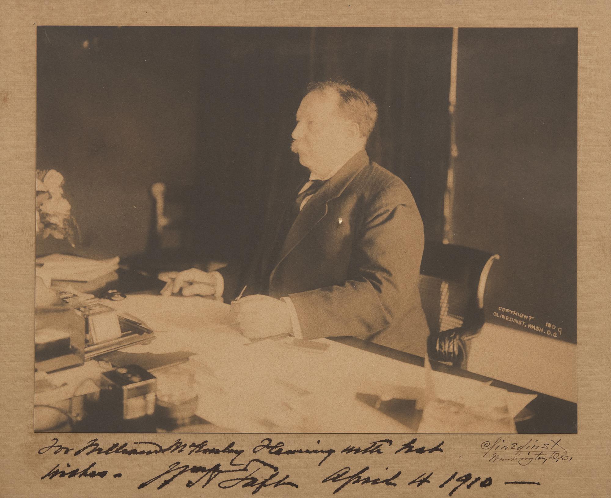 [Presidential] Taft, William H. Inscribed Photograph