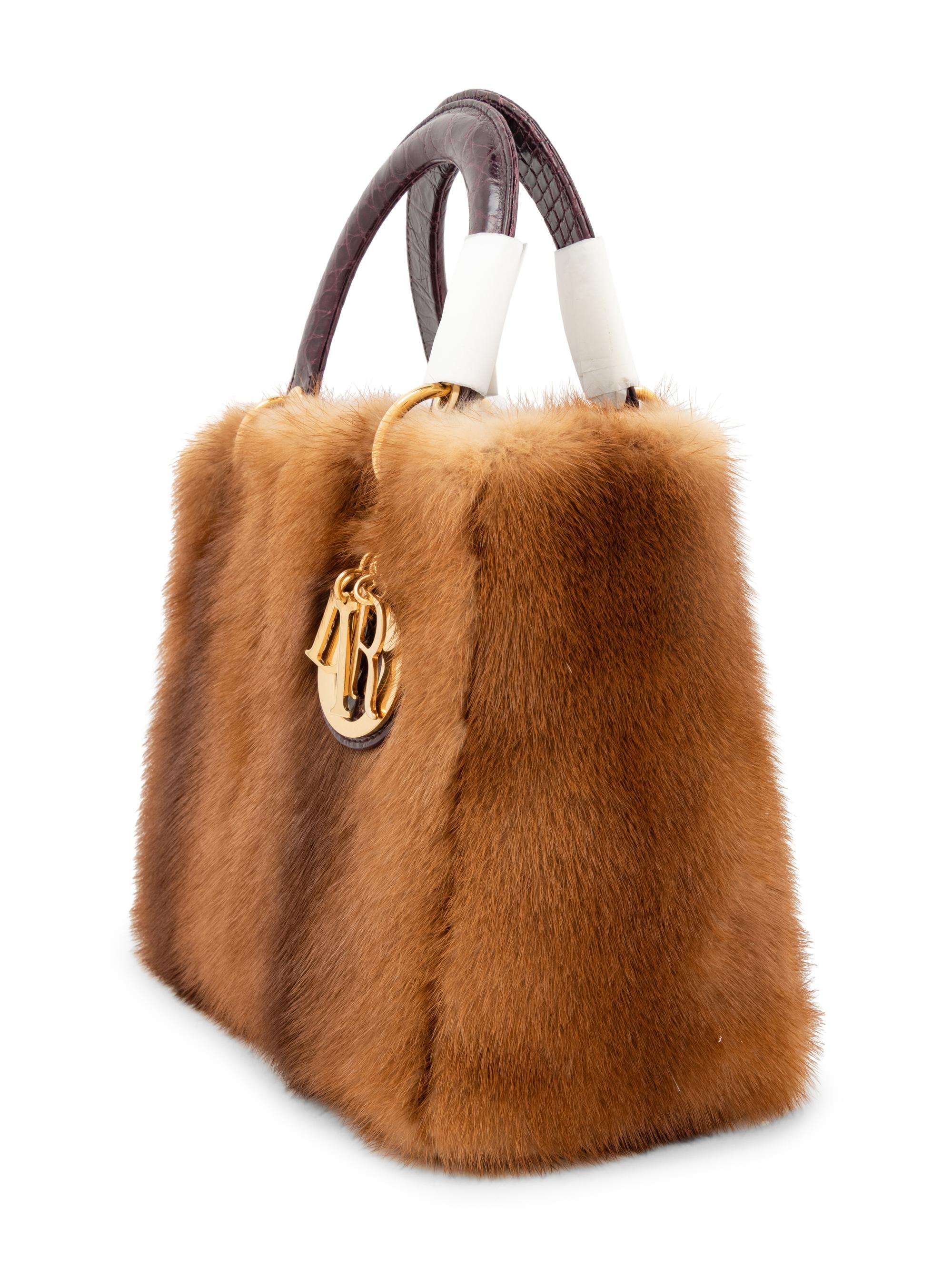 Christian Dior Brown Mink Small Lady Dior Bag, 2011